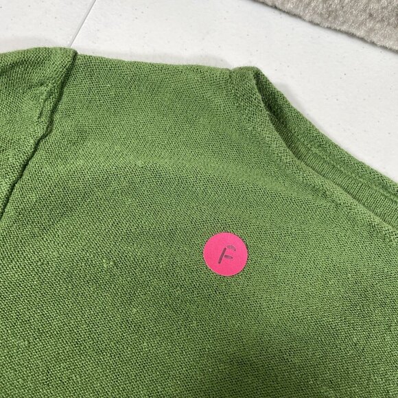 J Jill Top Womens Size‎ Large Tall Green Linen Cotton Comfort Soft Lightweight - Picture 3 of 11